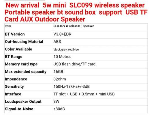 Wireless Bluetooth portable speaker image 3