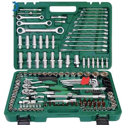 150PCS Box Kit Hand Tools Set Socket Wrench image 1