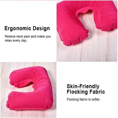 Inflatable U-Shape Travel Neck Pillow Air Cushion Head Rest image 8