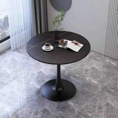 Modern Round Marble Dining Table image 3