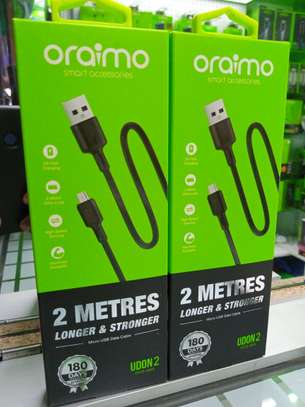 Oraimo Udon 2 Fast Charging Data Cable 2 Meters - MicroUSB image 2