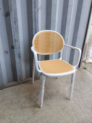 Dining Chair; Rattan Plastic Dining Home Chair image 4