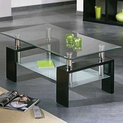 Modern coffee table /glass coffee table image 1