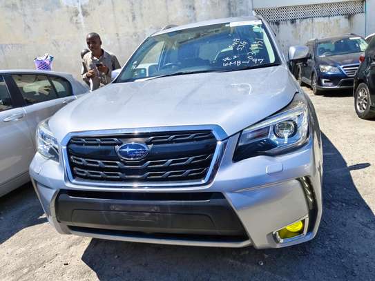 Subaru Forester XT silver 2017 double exhaust system image 13