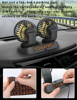 Multifunctional USB 360° Oscillating Car/ Office Cooling Fan image 4