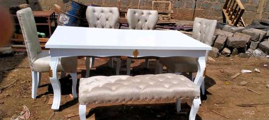 Dining table made by hand wood and good quality material image 1