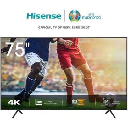 Slightly used 75 inch Hisense smart 4k uhd tv still intact image 1