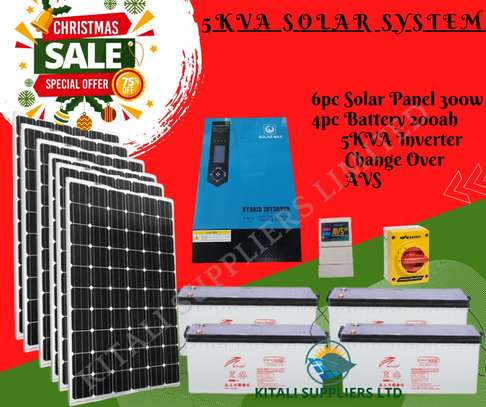 5kva solar system with 6panels image 1