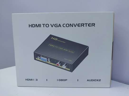High Performance HDMI to VGA HD Video Converter Adapter with image 1