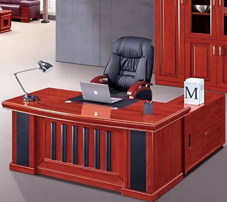 Office Desk: 1800mm Mahogany Rich Elegant Des image 1