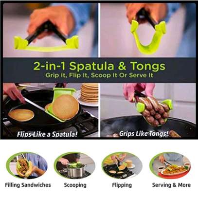 2in1 Clever Kitchen Spatula and Tongs image 2
