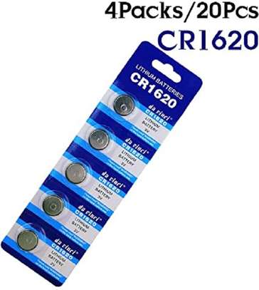 CR1620 button battery 3V lithium battery. (5 pack) image 2