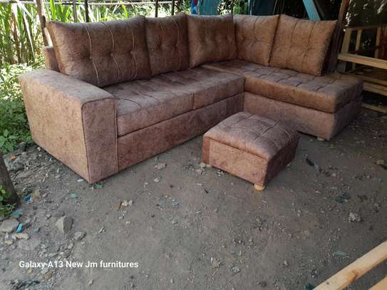 Brown 6seater l seat made by order image 1