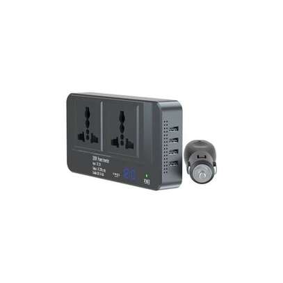 Car Power Inverter, 200W With 2 Socket Ports And 4 USB Ports image 2