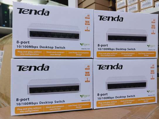 tenda 8-Port 10/100Mbps Desktop Ethernet Switch Compact image 1