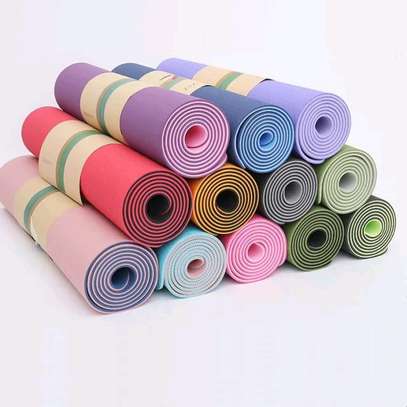 *Double sided anti slip yoga mats- 8mm thickness image 1