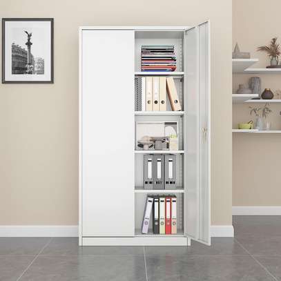 2-Door Steel Vertical Office Cabinet image 2