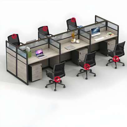 Workstations: 6 Way Team Productivity Modular Workstation image 3