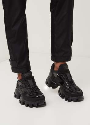 Quality Unisex Casual Prada Cloudburst Thunder Black Shoes image 1