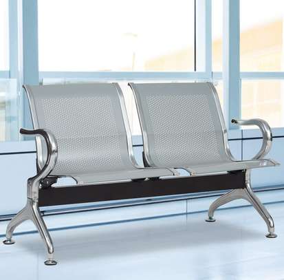 Office Bench: Two Persons Seater Reception Waiting Bench image 1