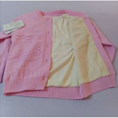 HIGH QUALITY WARM BABY / KIDS KNIT SWEATER-PINK image 2