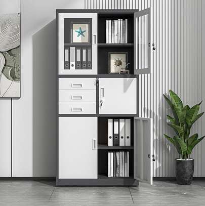 Office Storage Cupboard with Drawer & Safe Box image 1