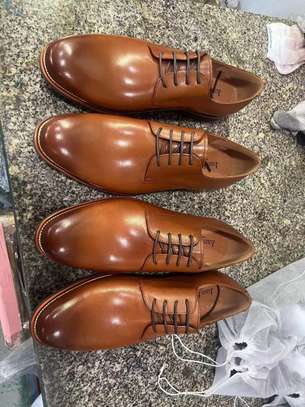 Premium John Foster Leather Mustard Mens Official Shoes image 2