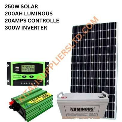 250w solar fullkit with luminous battery image 2