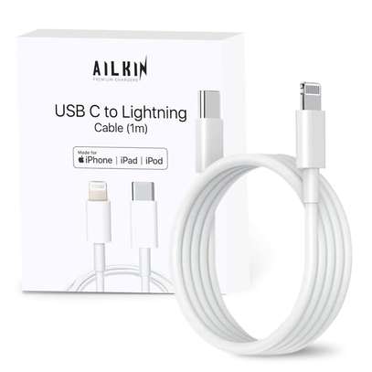 20W TYPE C To LIGHTING Data Cable 1M image 1