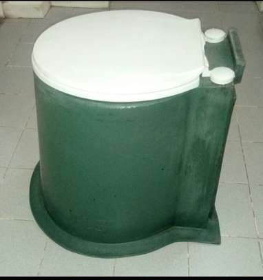Heavy duty portable pit latrine toilet seat image 2