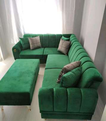 L shaped design sofa image 1