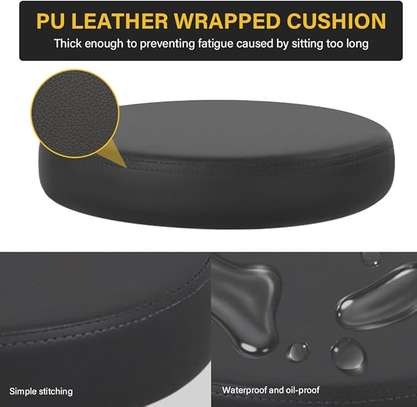 Office Stool: Height Adjustable  Swivel Barstool image 3