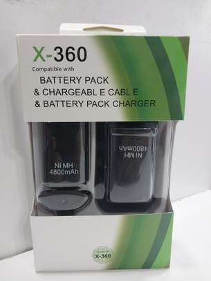 Xbox 360 Battery 2pcs 4800mAh Replacement Battery and Charga image 3