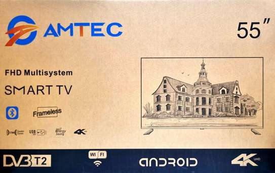 Amtec 55 Inch Android 4K Bluetooth Smart Tv image 1