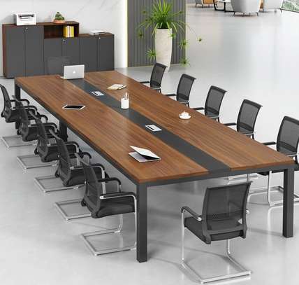 Office Desk: 2400MM Conference Seminar Office Table image 2