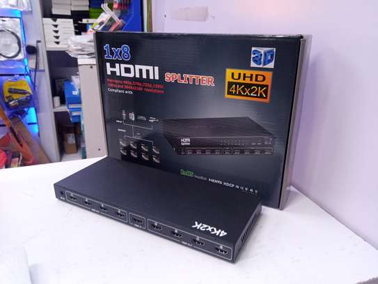 8 Port 1 In 8 Out 1x8 HDMI Splitter Audio Video 1080P Ful HD image 2