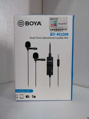 Boya Dual Omni-directional Lavalier Microphone M1DM image 1