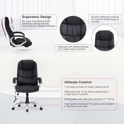 Office Seat: Chair With High Density Sponge Seat and Back image 2