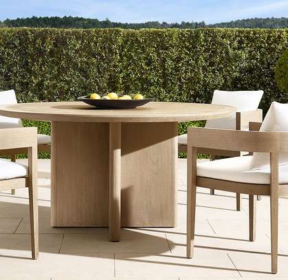 Modern Design Luxury Wood Garden Dining Table image 3
