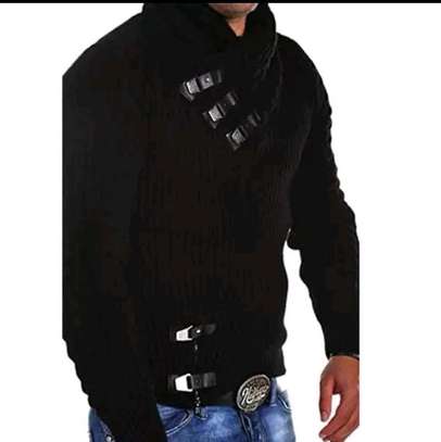 Men knitted cardigan sweaters image 2