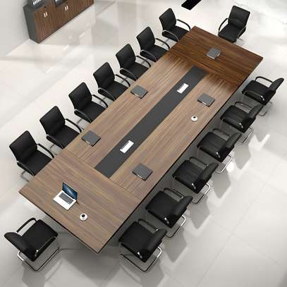 Conference Table: Large 3.5m Meeting Table, Professional Loo image 4