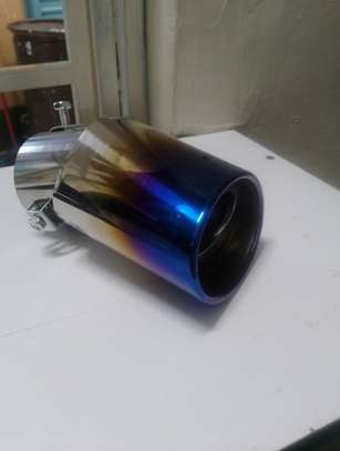 Stylish Car Exhaust Muffler Tip Round Stainless Steel Pipe image 3