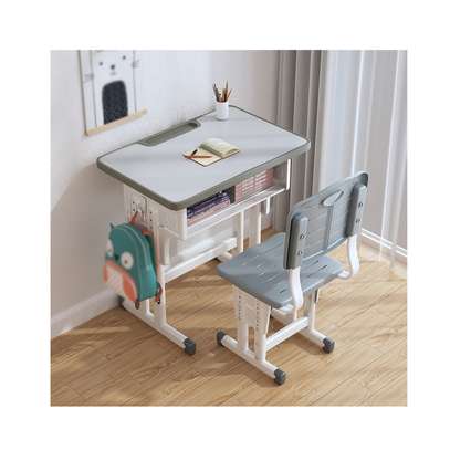 Adjustable Height Kids Homework Desk and Chair image 2