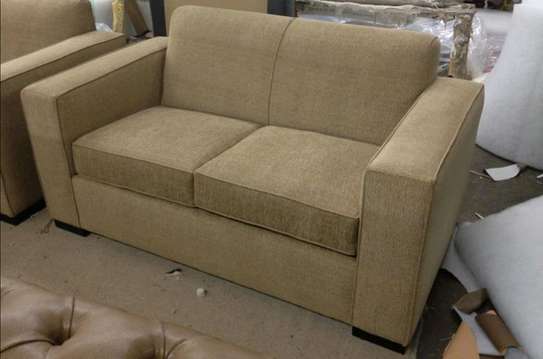 2 seater Turkish velvet fabric sofa image 1