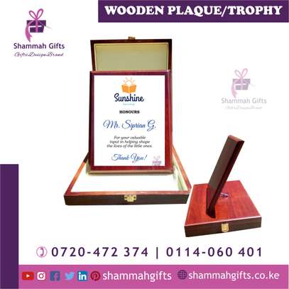 Wooden plaque/trophy for Appreciation or Acknowledgement image 1