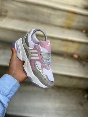 Original Adidas Magmur Trainers For Ladies White,Pink Grey image 1