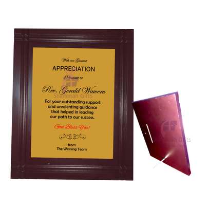 High-quality elegant wooden plaques for appreciation image 2