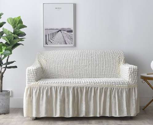 White Turkish Sofa Slipcover image 1