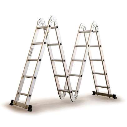 4x4 aluminium foldable ladder (4.7m) image 1