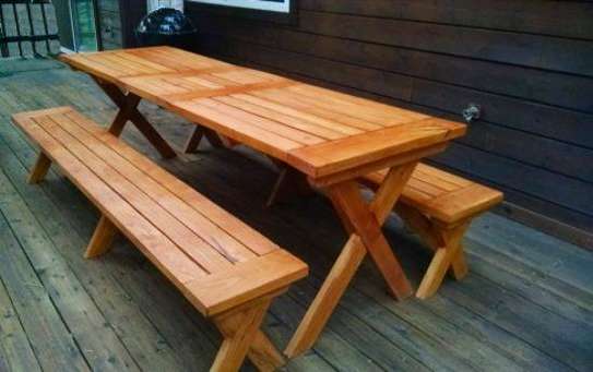 Picnic dinning table image 3